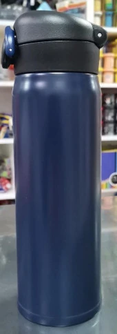 Piano Çelik Termos 500 Ml Kilitli (Lacivert) - 1