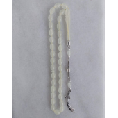 Kedi Gözü Tesbih,Karanlıkta Parlayan Gece Yanan Fosforlu Tespih,metal Püskül Zülfikar Kılıç Modeli - 4