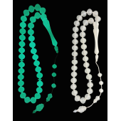 Kedi Gözü Fosforlu Tesbih,karanlıkta Parlayan Sistemli Püsküllü Tespih. - 1