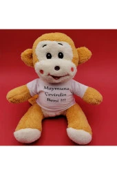 Maymuna Çevirdin Beni Temalı Peluş Maymun - 1