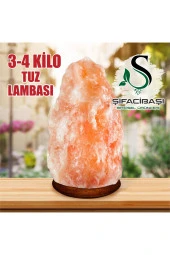 ŞİFACIBAŞI Himalaya Tuz Lambası 3 4 Kilo Kablo+Ampul Seti - 2