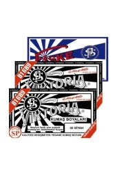 Kumaş Boyası Siyah 2 paket+fiske Sabitleme 1paket - 1