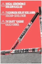 Maybelline New York Build a Brow 2in1 Kaş Kalemi ve Jeli Ash Brown - 4