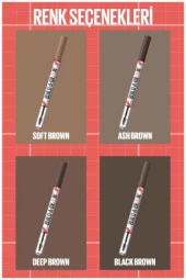 Maybelline New York Build a Brow 2in1 Kaş Kalemi ve Jeli Ash Brown - 7