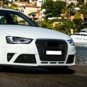 Audi A4 Uyumlu 2013-2015 Panjur Rs4 - Siyah - 2