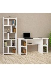 Kalender Dekor Avel-twins Snow 145 Cm Çalışma Masası Takımı Avts01 - 1