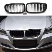 Bmw 3 Uyumlu Serisi E90 2008-2011 M3 Böbrek (Cift Cızgı Panjur) Piano Black - 4