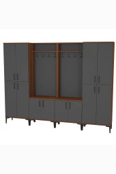 Kalender Dekor Rose-1-1-4-4 Portmanto Vestiyer Ayakkabılık - 3