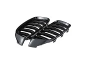 Bmw 4 Uyumlu Serisi F32 2013-2019 M4 Böbrek (Cift Cızgı Panjur) Piano Black - 2