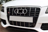 Audi A4 Uyumlu 2008-2012 S4 Panjur- Siyah - 4