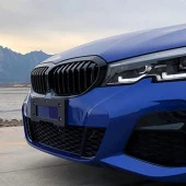 Bmw 3 Uyumlu Serisi G20 2019+ M3 Böbrek (Cift Cızgı Panjur) - Piano Black - 4