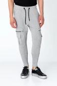 Erkek Regular Fit Çok Cepli Sade Eşofman Altı - 10