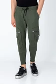 Erkek Regular Fit Çok Cepli Sade Eşofman Altı - 12