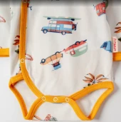 uğurböceğiçocuk Tiffany Baby Caravan Theme Kruvaze Bebek Body 12022 - 4