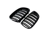 Bmw 3 Uyumlu Serisi E92 2006-2009 M3 Böbrek (Cift Cızgı Panjur) Piano Black - 2