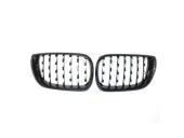 Bmw 3 Uyumlu Serisi 2002-2004 E46 Diamond Panjur (Böbrek) Piano Black Çerçeve - 1