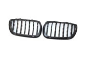 Bmw 3 Uyumlu Serisi 2002-2004 E46 Diamond Panjur (Böbrek) Piano Black Çerçeve - 2