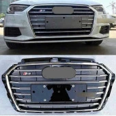 Audi A3 Uyumlu 2016-2020 Panjur S3 Siyah-Krom - 1