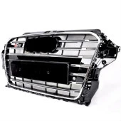 Audi A3 Uyumlu 2016-2020 Panjur S3 Siyah-Krom - 3