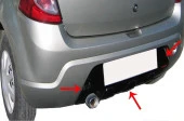 Dacia Sandero Uyumlu 1 Arka Orta Tampon (Difüzör) Fiber 2007-2012 - 1