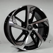 17 JANT 7,5-17 BK 5366 5-112 ET40 66,45 BLACK MACHINED XL - 1