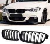 Bmw 3 Uyumlu Serisi F30 2012-2018 M3 Böbrek (Panjur) Piano Black - 3