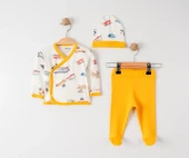 uğurböceğiçocuk Tiffany Baby Caravan Theme 3'lü Bebek Zıbın Seti 12078 - 2