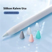 Coofbe Slikon 5 Renk 10 Adet Apple Pencil 1 Kalem Ucu Apple Pencil 2 Kalem Ucu Pürüzsüz Yapı - 3