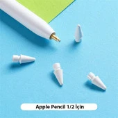 Coofbe Apple Pencil İçin 2 Adet Yedek Uç Apple Pencil 1 Yedek Uç Apple Pencil 2 Yedek Uç 2 Adet thumbnail 2