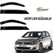 Krom Cam Uyumlu Rüzgarlığı Volkswagen Golf 7 2014-2020 / Caru409 - 1