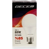 3 Adet Gecem 9W Led Ampul E27 Duy 6500K - Beyaz Işık - 2