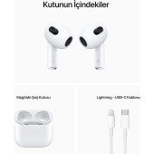 Apple AirPods (3. nesil) ve MagSafe Şarj Kutusu Bluetooth Kulaklık MME73TU/A (Apple Türkiye Garantili) - TEŞHİR - 4
