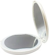 Valkyrie 1X 5X LED Işıklı Makyaj Aynası - Cep Çanta Cüzdan Aynası - 5