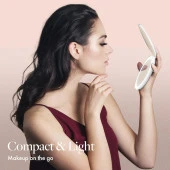 Valkyrie 1X 5X LED Işıklı Makyaj Aynası - Cep Çanta Cüzdan Aynası - 6