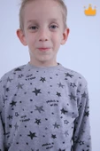 Babyhola 1-6 Yaş Unisex Kız Erkek Çocuk Pijama Takımı Ev Giyim Eşofman Takımı - 10
