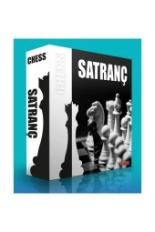 WOGA SATRANÇ AHŞAP TABLA SİYAH BEYAZ - 1