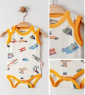 uğurböceğiçocuk Tiffany Baby Caravan Theme Atlet Bebek Body 12009 - 1