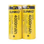 SUNKKO 3.7 VOLT 4000 MAH 26650 ŞARJ EDİLEBİLİR PİL (2Lİ PAKET FİYATI) - 2