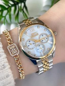 Slazenger İç Fonksiyonları Aktif Zirkon Taşlı 30 Mt Suya Dayanıklı Kadın Kol Saati BSL.09.1990.4.03 - 1