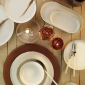 Kütahya Porselen Bone Moderna 26 Parça 6 Kişilik Yemek Takımı - Altın File thumbnail 1