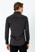 Erkek Regular Fit Rahat Şık Sade Klasik Gömlek - 4