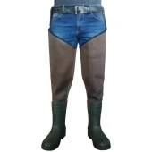 Hobi Store Eva Çizmeli Neopren Haki Kasık Çizme  41/42 - 1