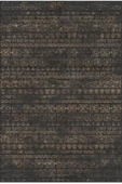 Kilim Desenli Pamuk Taban Yıkanabilir Baskılı Halı  SİYAH 100X200 - 1