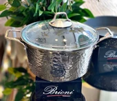 Brioni Copper 7 Parça Tencere Seti - Platin thumbnail 3