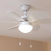 Vanti KCF281 Avizeli Ahşap Tavan Vantilatörü - Beyaz - 4