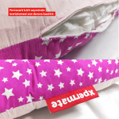 Hamile Yastık Fermuarlı Hamile Yastığı Hamile Destek Yastığı Hamile Uyku Yastığı Hamilelik Pembe - 5