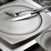 Aryıldız AR 31016 Square Bone Porselen 60 Parça Yemek Takımı - 1