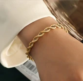 Kalın Burgu Çelik Takı Sns500834 thumbnail 3