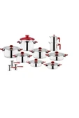 Aryıldız Flamingo Cam İdeal 22 Parça Tencere Seti - Red - 1