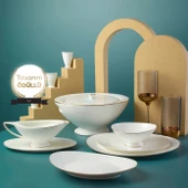 Jumbo Moon Gold 64 Parça 12 Kişilik Yemek Takımı thumbnail 2